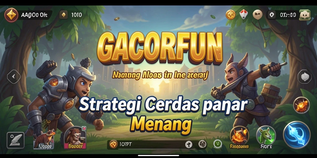 Tangkapan layar menampilkan aksi gameplay dalam GACORFUN dengan elemen strategi yang menarik.
