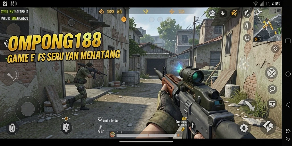 Screenshot gameplay OMPONG188 dengan pertempuran yang mendebarkan.