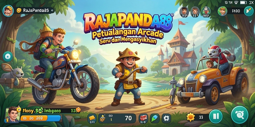 Tangkapan layar RAJAPANDA88 menampilkan gameplay menegangkan dengan karakter penuh warna.